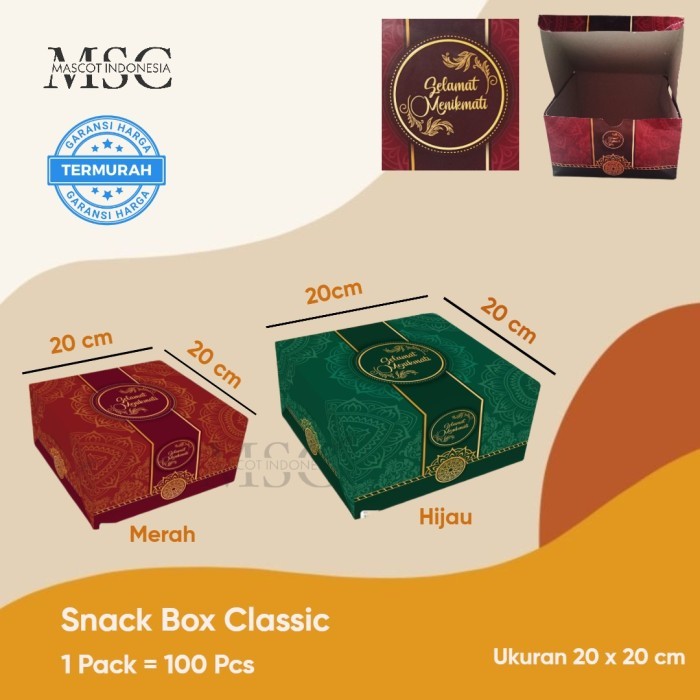 

Snack Box Classic cap Olin Healthy Packaging uk 20x20
