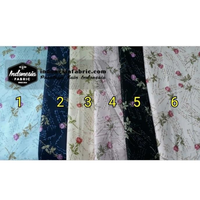 KAIN GAMIS KAIN KATUN JEPANG MOTIF ROMANTIC (PER 1 MTR)