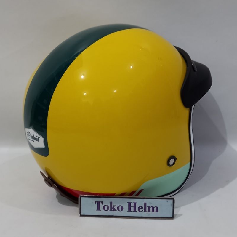 helm retro JP retro NEW BIGIE motif by JPX HELMET NEW LIST BLACK