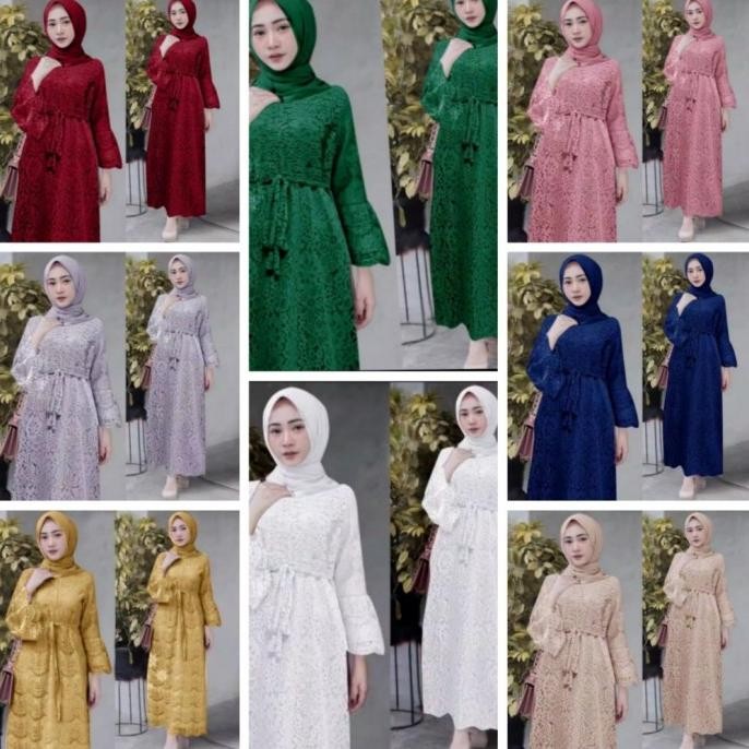 GAMIS FULL BRUKAT RESLETING DEPAN(BUSUI FRENDLY)TANGAN TEROMPET