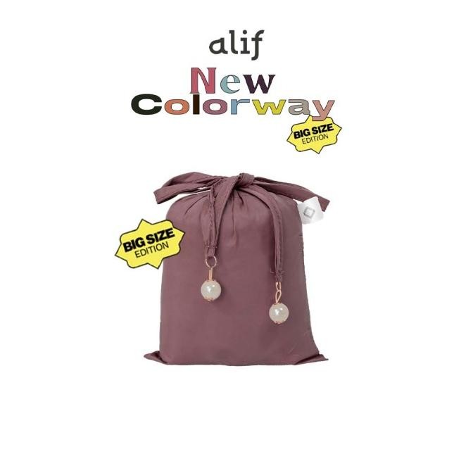 ALF BY ALIF MUKENA MINI TRAVEL JUMBO - MAUVE