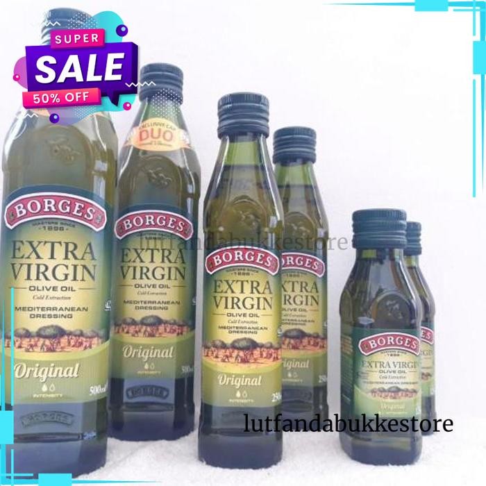 

BORGES 125ML - MINYAK ZAITUN EKSTRA VIRGIN OIL BORGES - MINYAK ZAITUN BEST SELLER !!