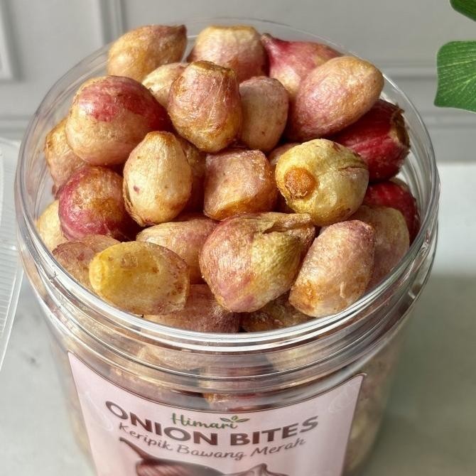 

Ready Himari Onion Bites Keripik Bawang Merah Utuh 100% Produk Lokal