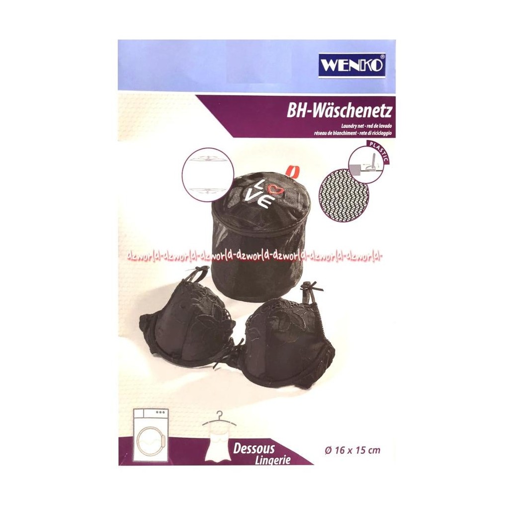 

Wenko BH Waschenetz Laundry Net Dessous Lingerie Black