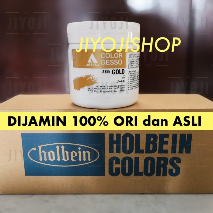 

Cat HOLBEIN Prada Jepang A875 GOLD COLOR GESSO - Cat Prada Emas ORI