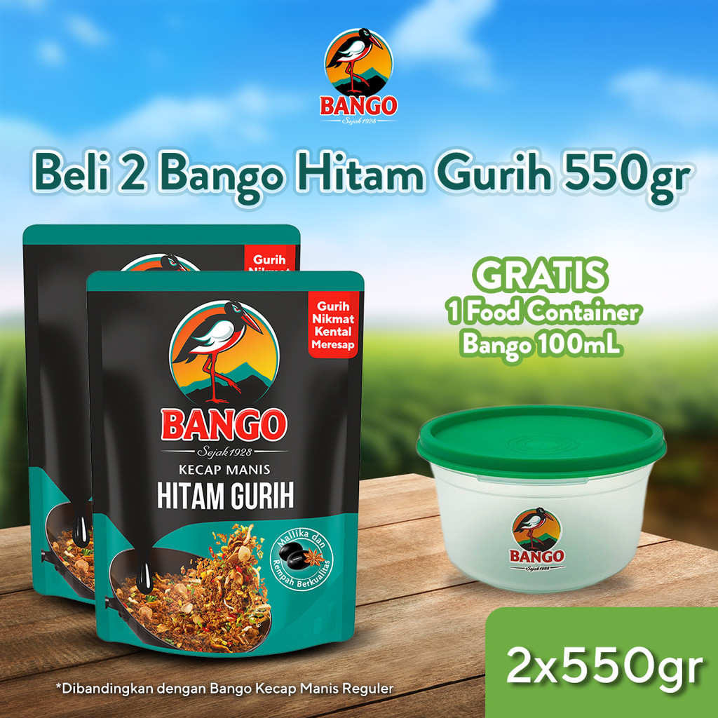 

Buy 2 Bango Hitam Gurih 550gr Get 1 Food Container Bango