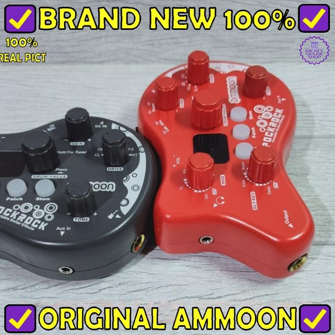 Promo Efek Gitar Multi Ammoon Pockrock / Pock Rock Portable Guitar Effects