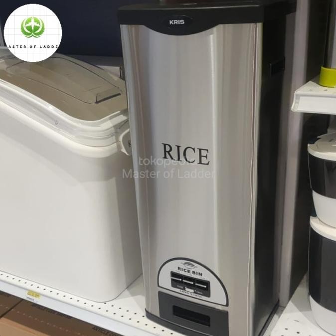 TERBARU - Rice Box/Tempat Beras 30 kg Stainless Steel Higienis