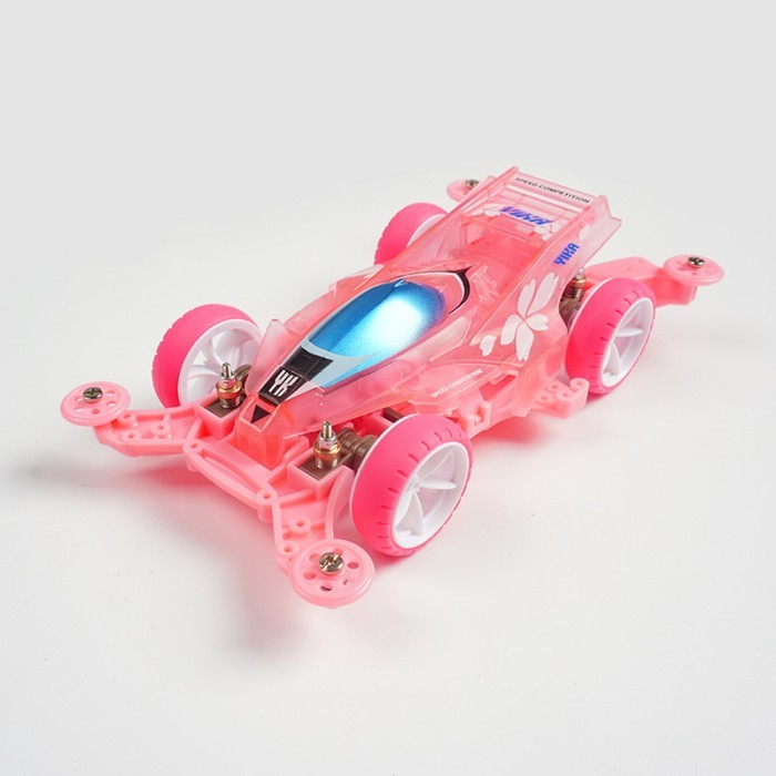 tamiya yika mini 4wd thundershot pink suspension chassis