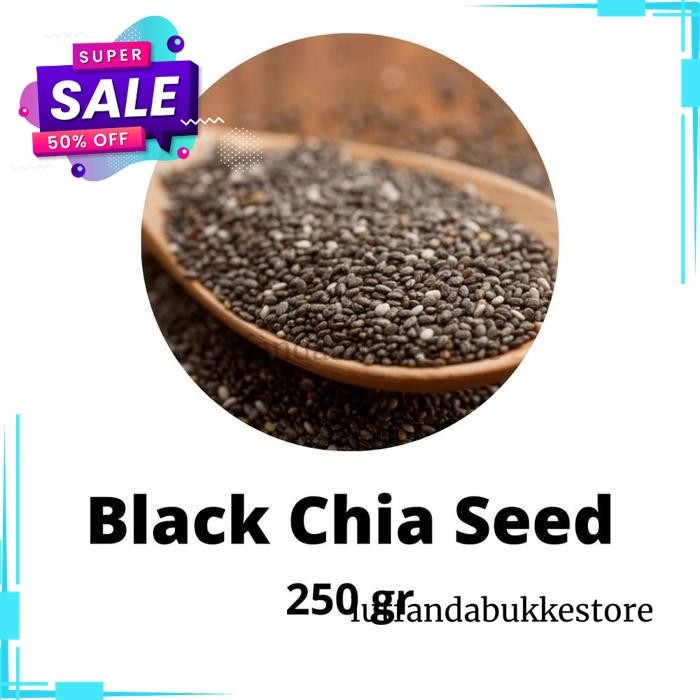 

[250 GRAM] BLACK CHIA SEED ORGANIC PREMIUM BEST QUALITY !!