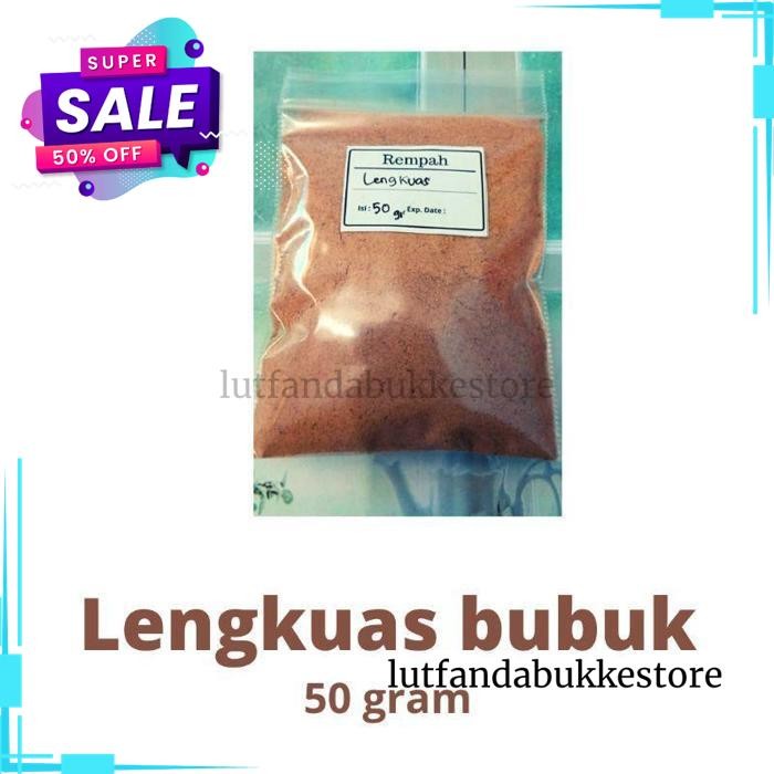 

[50 GR] REMPAH BUBUK LENGKUAS/ LENGKUAS BUBUK/ LAOS BUBUK GRATIS ONGKIR!!