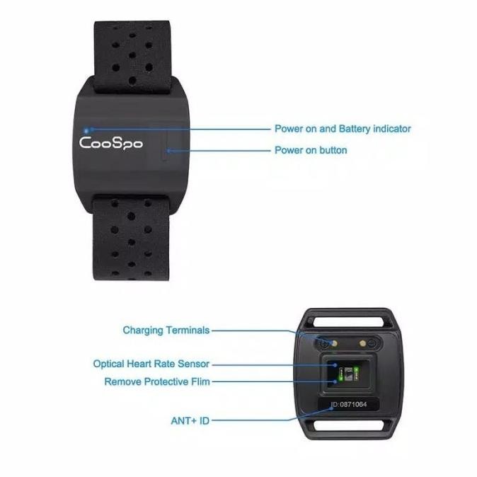 Promo Coospo Heart Rate Sensor (Heart Rate Armband Monitor Bluetooth Ant+)