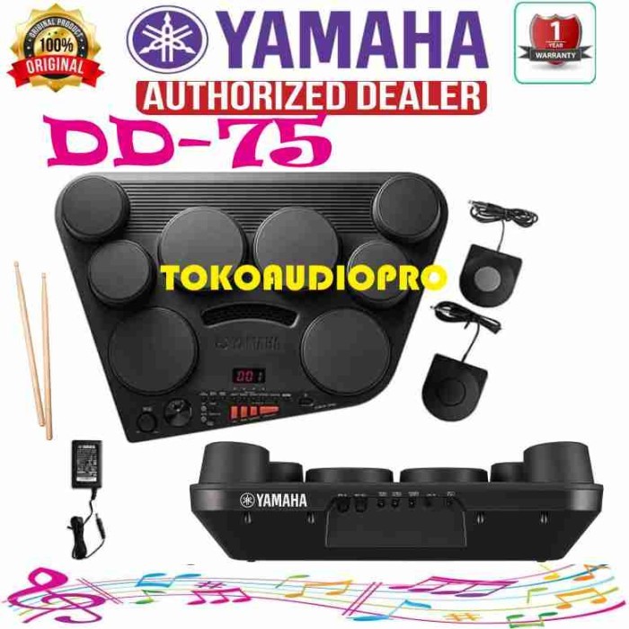 Drum Yamaha DD-75 Digital Drum Elektrik Yamaha DD75 Paket