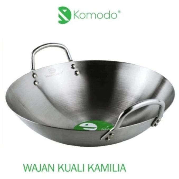 KOMODO WAJAN KAMILIA 36CM STAINLESS TEBAL 0412T