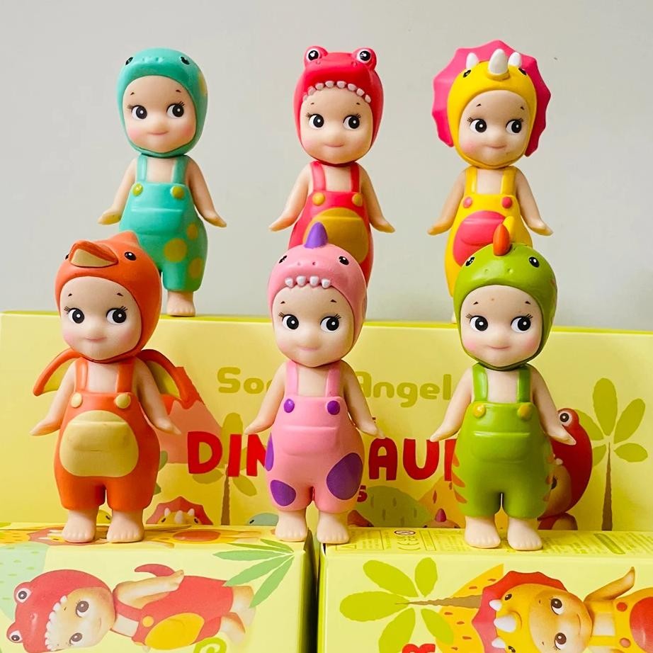 sonny angel blind box dinosaur hippers series anime figures ornaments seoul strawberry dolls fans ch