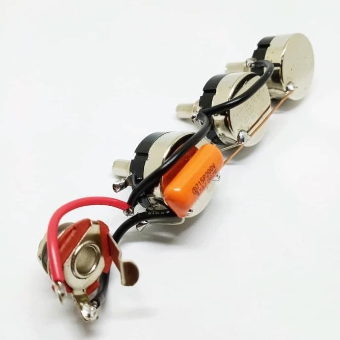 Prewiring Jazz Bass Guitar Set Tocos Japan Tone Capasitor Orange Drop