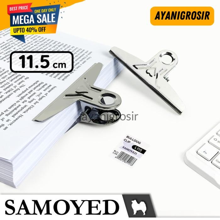 

BIG SALE KLIP / PENJEPIT / JEPITAN KERTAS / BULLDOG CLIP SAMOYED BLCL-L115 BY AYANI GROSIR !!