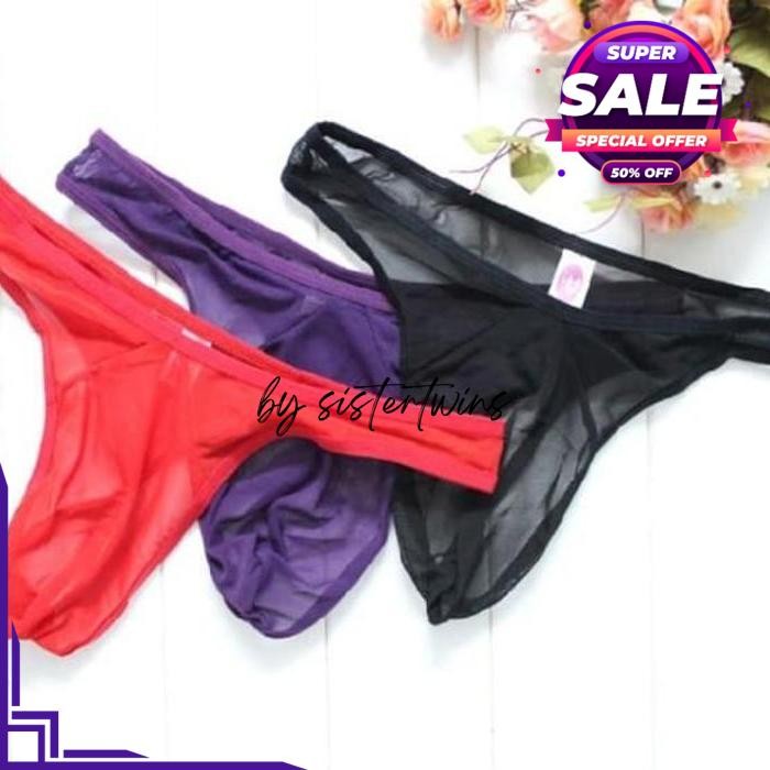 SEXY CD PRIA TRANSPARAN BRIEFS UNDERWEAR BOXER CELANA Y BY SISTER TWINS STORE BEST PRODUK 