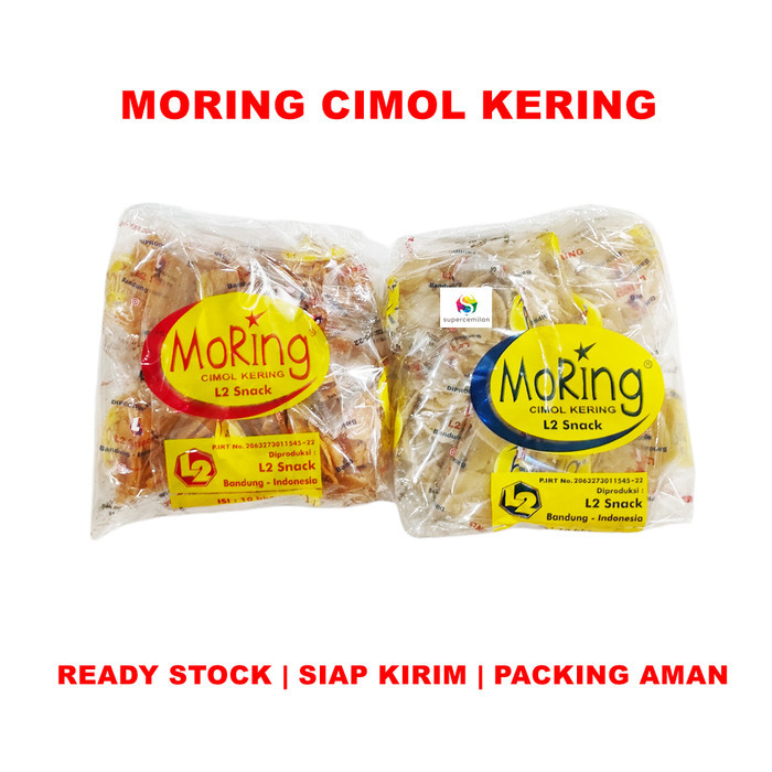 

MURAH Moring Cimol Kering L2 Snack Pedas / Original MINI (isi 10 pcs) PACK