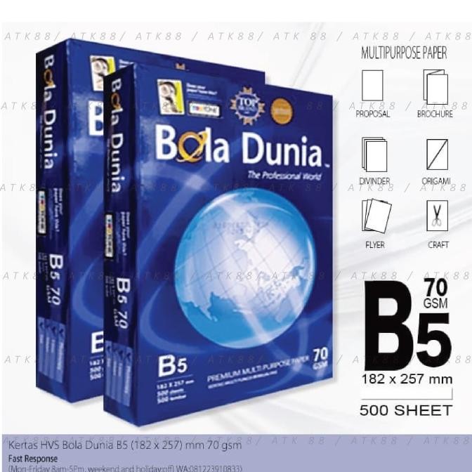 

Sale Hvs Bola Dunia 70Gr B5