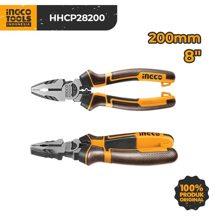 High Leverage Combination Pliers (8") Ingco Hhcp28200 Tang Kombinasi
