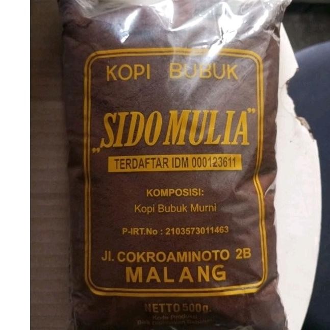 

Ready Kopi Bubuk Murni 100% Robusta Sidomulia Istimewa Kemasan Kuning, 500Gr