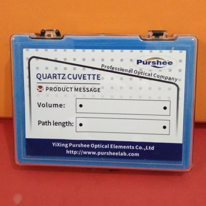 Quartz Cuvette Light Quartz 10 Mm. Kuvet Kuarsa. Until Uv Vis