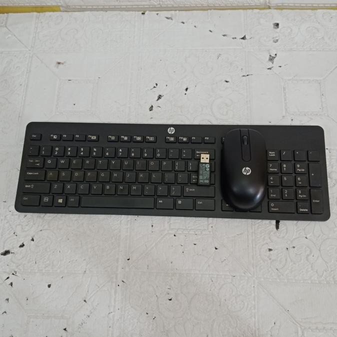 Keyboard Mouse Wireless Hp Ori Obral Murah Meriah Baru
