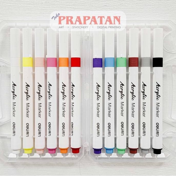 

Premium Quality Deli Acrylic Marker Set HM108 | Spidol Akrilik