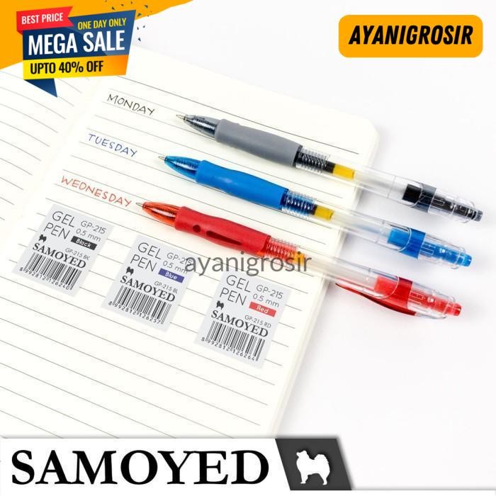 

PROMO PULPEN MEKANIK / CETEK / RETRACTABLE GEL PEN SAMOYED GP-215 BY AYANI GROSIR !!