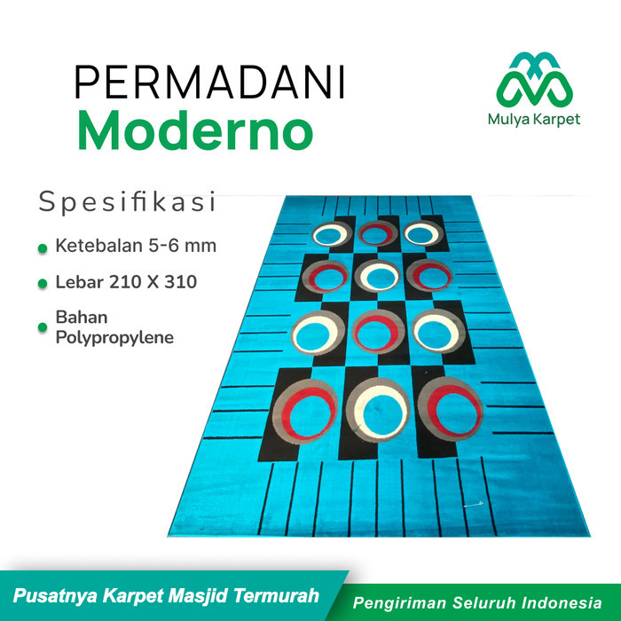Karpet Permadani 210 X 310 cm Moderno Motif Modern
