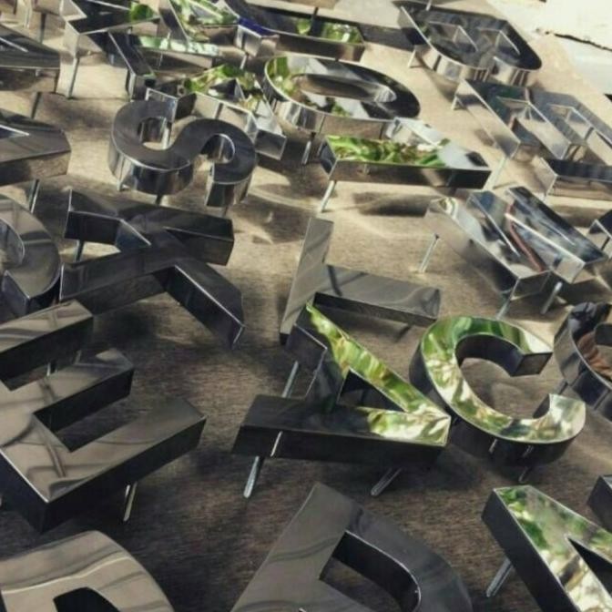 CUSTOM HURUF TIMBUL STAINLESS