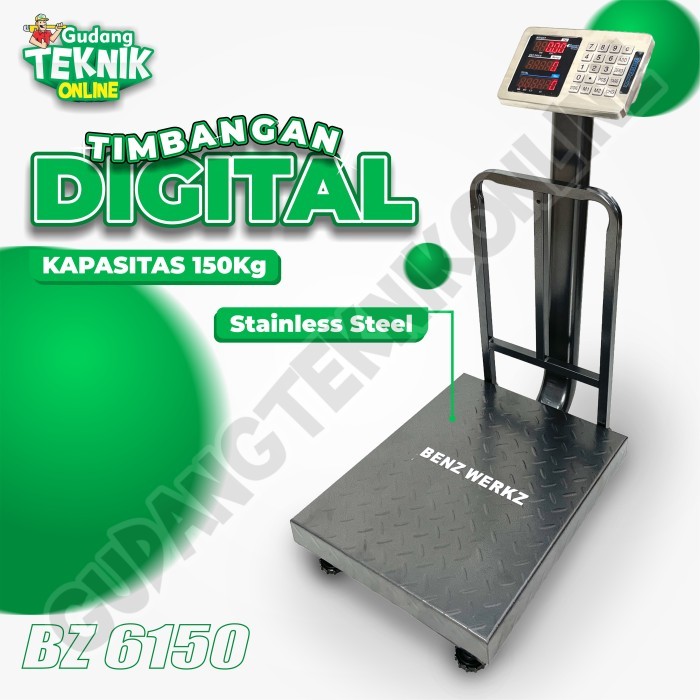 Timbangan Duduk Digital Rail Benz 150Kg / Timbangan Digital Benz150 Kg