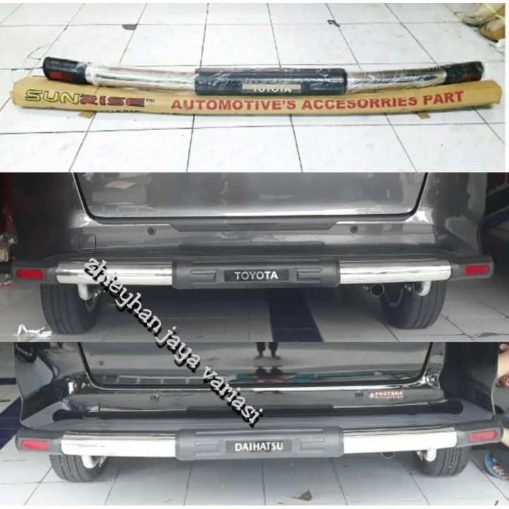 Bemper Belakang Besi Stainless Bulat Calya Sigra Avanza Xenia Ignis Innova Kijang Wuling Apv