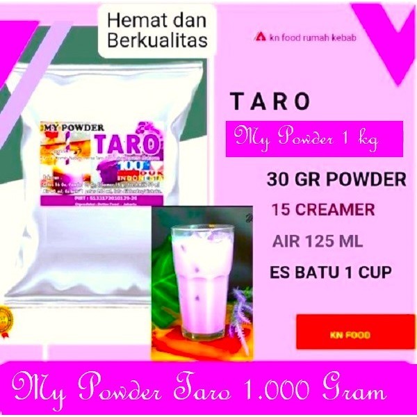 

Bubuk Numan Rasa Taro - Taro Talas Powder -1 Kg - Bubuk Taro