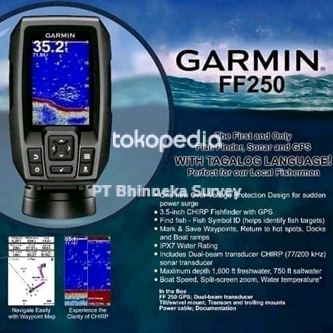 Terlaris Produk Garmin FF250 GPS Fishfinder / Gps Garmin Fish Finder FF 250