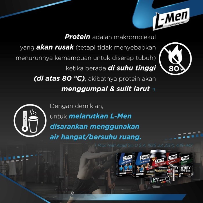 Ready Gas L-Men Protein Bar Strongberry 12 Sachet - Snack Bar Tinggi Protein