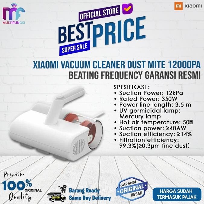 

Xiaomi Vacuum Cleaner Dust Mite 12000Pa Beating Frequency Garansi Resmi