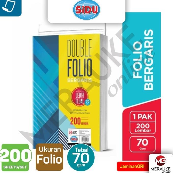 

Sale Kertas Double Folio Garis Sidu (Pak Isi 200 Lembar)