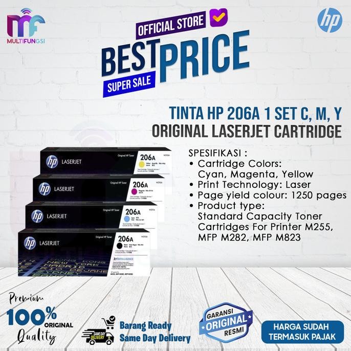 

Tinta HP 206A 1 SET C, M, Y, K Original LaserJet Cartridge