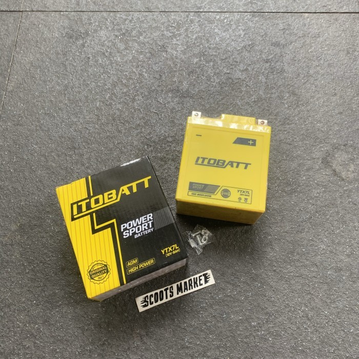 Aki Itobat YTX7L 12V 8AH All Modern Vespa Matic