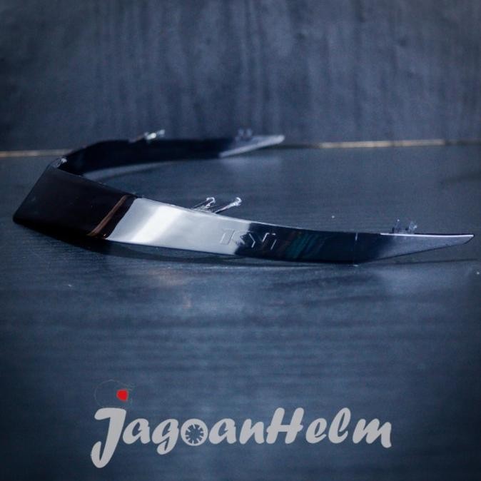 KYT HELM TTR JET SOLID | BLACK GLOSSY | TTR-JET DOUBLE VISOR [terbaik]