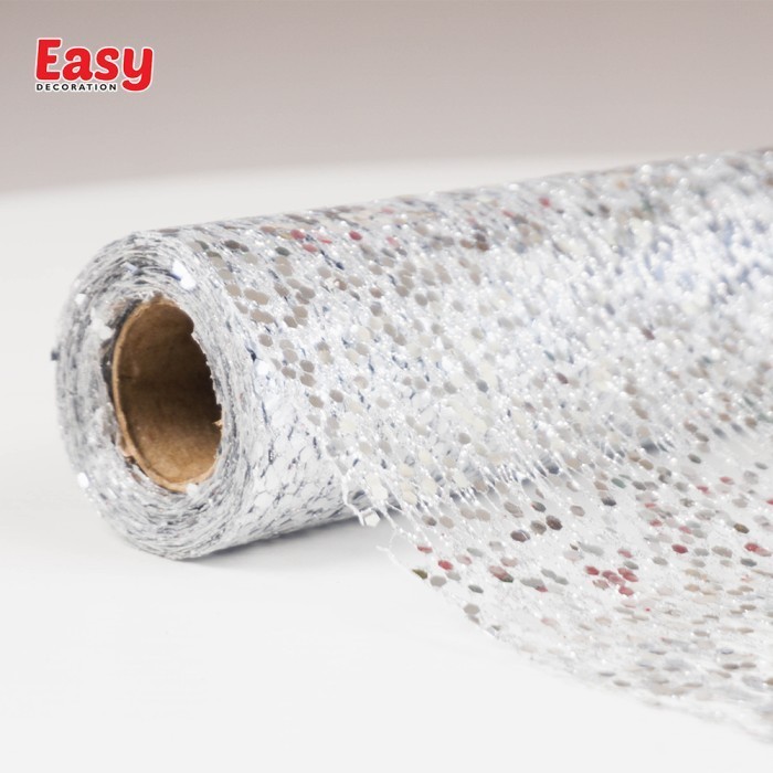 Pita Roll Natal Besar Kain Jaring Jala Christmas Easy Decoration