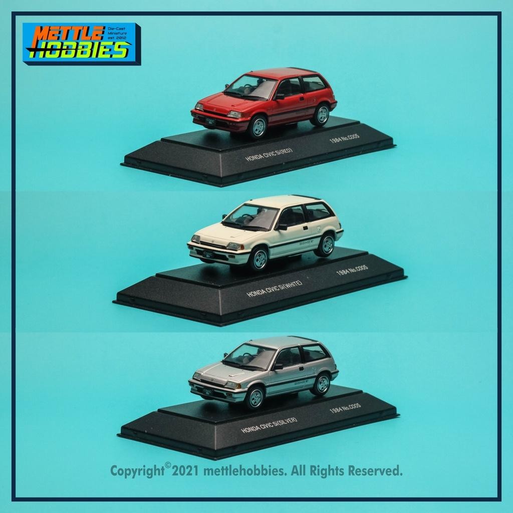 Sapi Models 1984 Honda Civic Si Diecast Miniatur Replika Mobil 1:43 Wonder