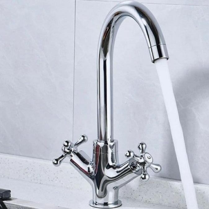 kran angsa tanam pipa panas dingin - keran air wastafel cuci piring  BS01