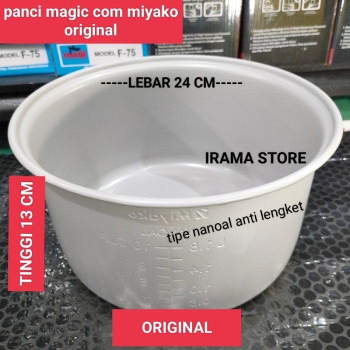 (0_0) PANCI TEFLON MAGIC COM MIYAKO NANOAL 1.8LITER ORIGINAL / PANCI