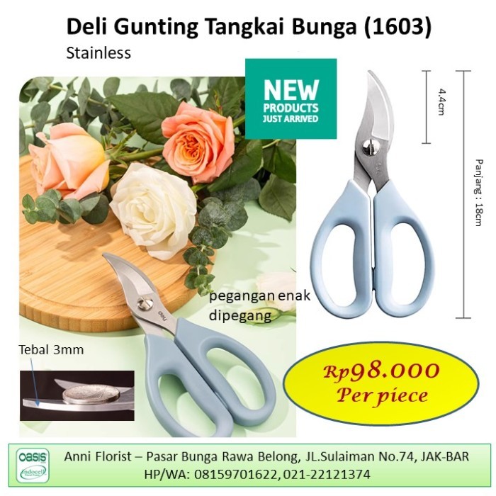 

Deli Gunting Tangkai Bunga ( 1603 ) ,Gunting Bunga ,Barang Sistsini