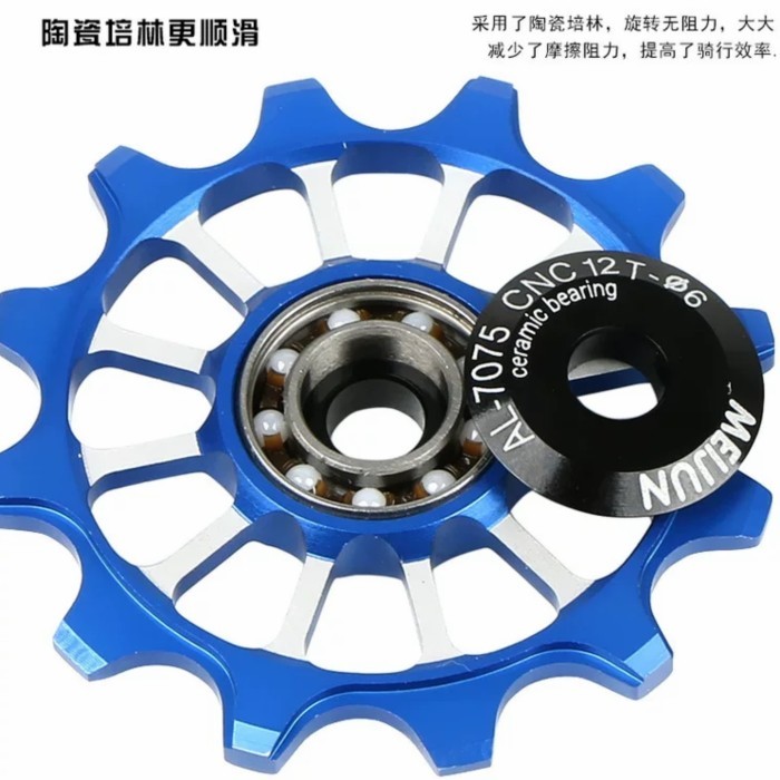 Meijun Pulley Rd Bearing Ceramic 12T - Pulley Bearing Ceramic Rd 12T