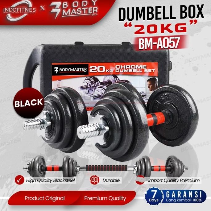 TERBARU - Dumbell Set Box Besi 20KG - Barbel Set Koper 20 KG