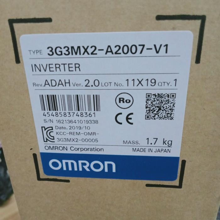 Inverter Omron 3G3Mx2-A2007-V1/Omron 3G3Mx2-A2007-V1 0.75Kw 1Hp 220V